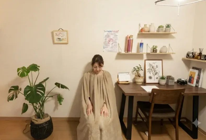 よもぎ蒸しの様子